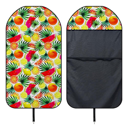 Tropical Fruit Leaf Pattern Print Waterproof Car Seat Cover