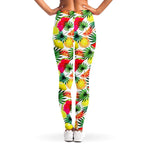 Tropical Fruit Leaf Pattern Print Women's Leggings