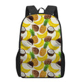Tropical Fruits Pattern Print 17 Inch Backpack