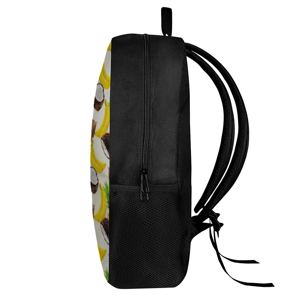 Tropical Fruits Pattern Print 17 Inch Backpack