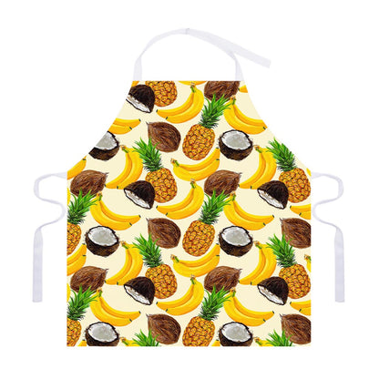 Tropical Fruits Pattern Print Adjustable Apron