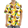 Tropical Fruits Pattern Print Aloha Shirt