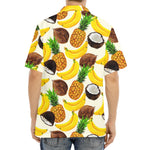 Tropical Fruits Pattern Print Aloha Shirt