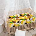 Tropical Fruits Pattern Print Baby Crib Sheet