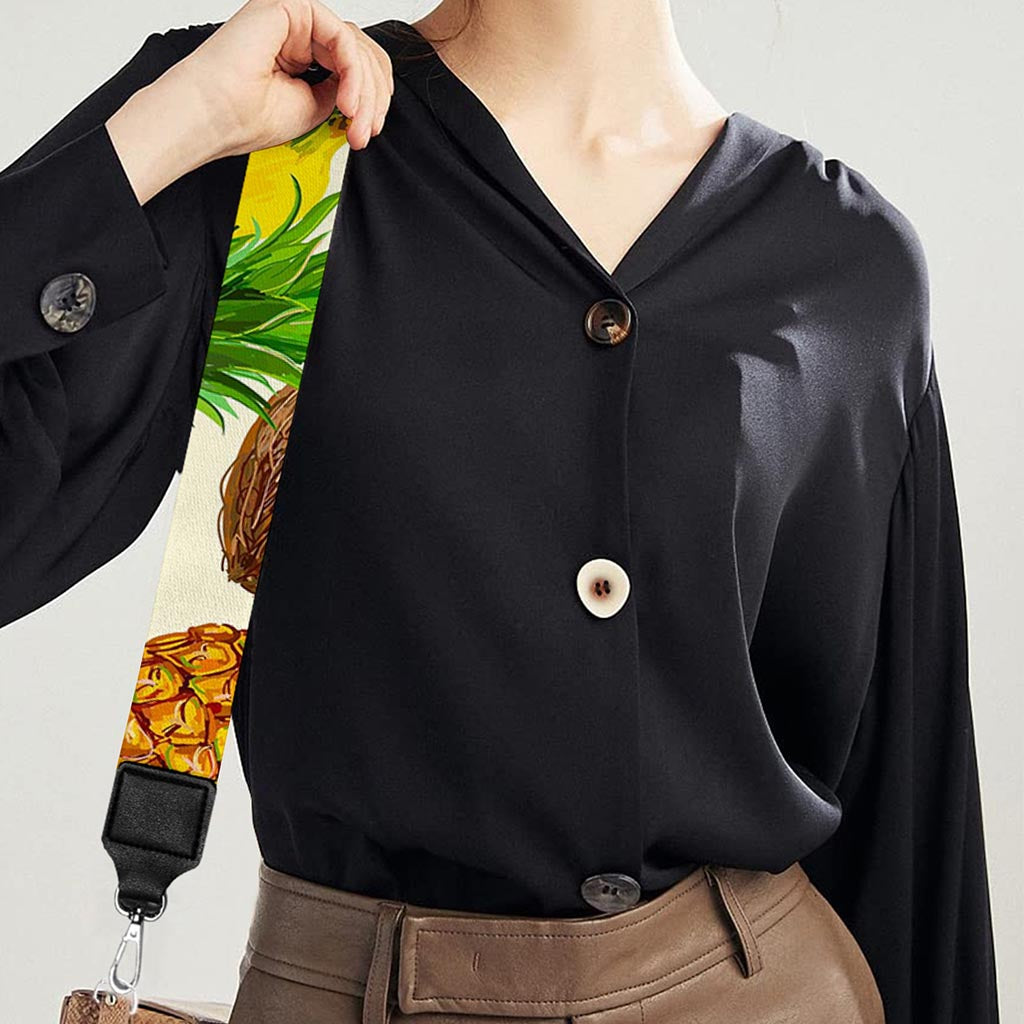 Tropical Fruits Pattern Print Bag Strap