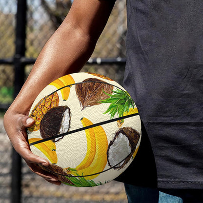 Tropical Fruits Pattern Print Basketball