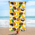 Tropical Fruits Pattern Print Beach Towel