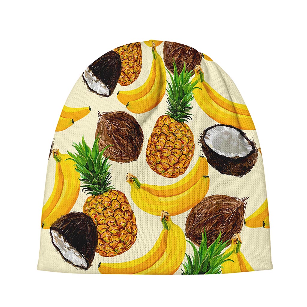 Tropical Fruits Pattern Print Beanie