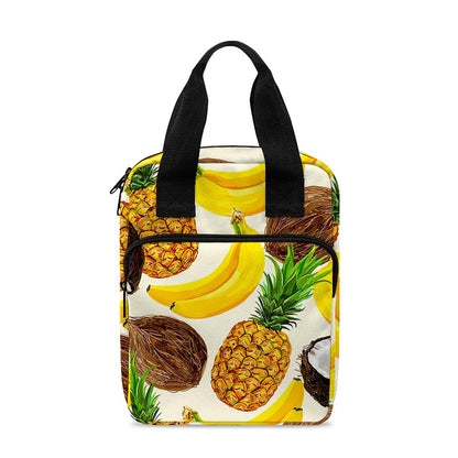 Tropical Fruits Pattern Print Bible Tote Bag
