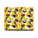 Tropical Fruits Pattern Print Bifold Wallet