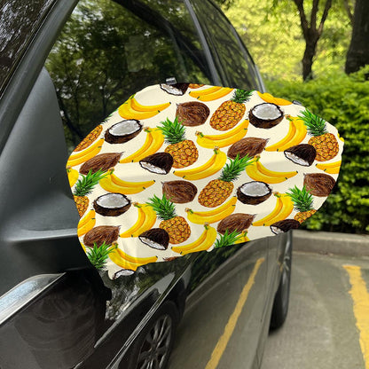 Tropical Fruits Pattern Print Car Side Mirror Covers