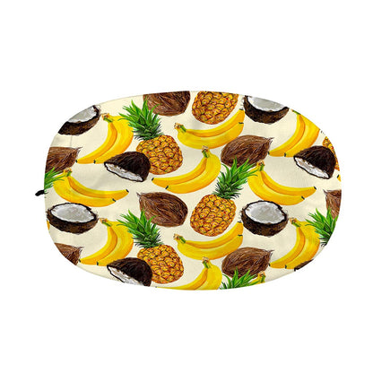 Tropical Fruits Pattern Print Car Side Mirror Covers