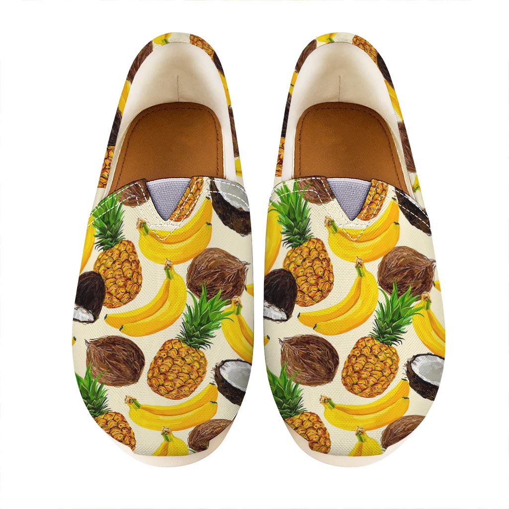 Tropical Fruits Pattern Print Casual Shoes