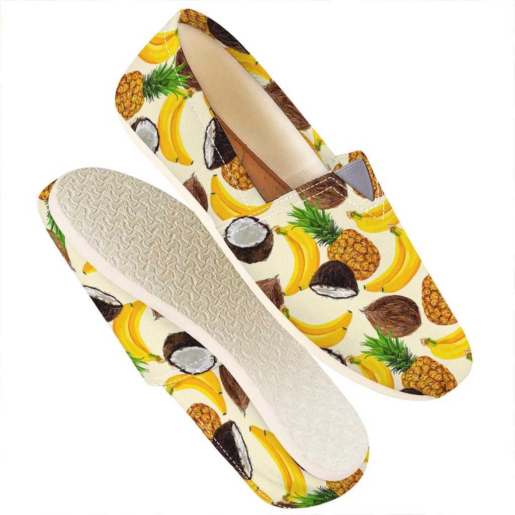 Tropical Fruits Pattern Print Casual Shoes
