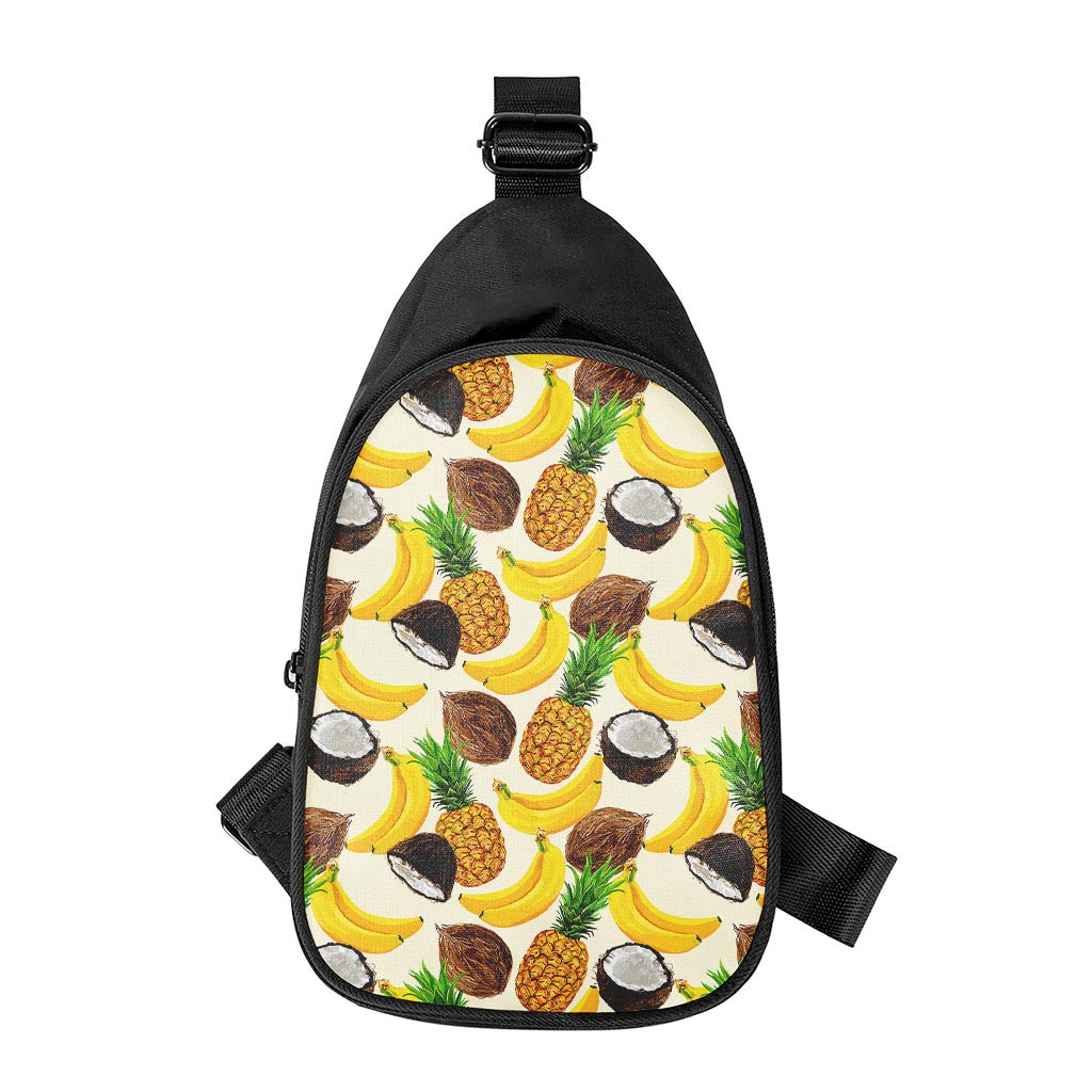 Tropical Fruits Pattern Print Chest Bag