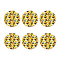 Tropical Fruits Pattern Print Coaster Set