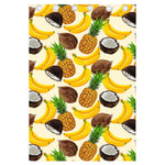 Tropical Fruits Pattern Print Curtain