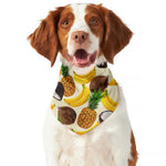 Tropical Fruits Pattern Print Dog Bandana