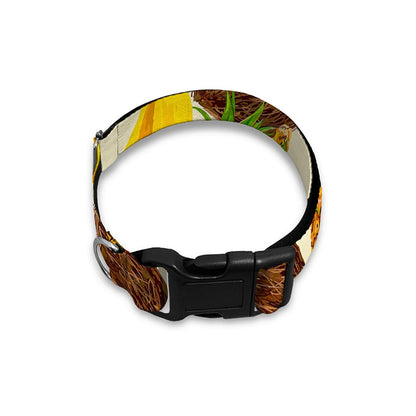 Tropical Fruits Pattern Print Dog Collar