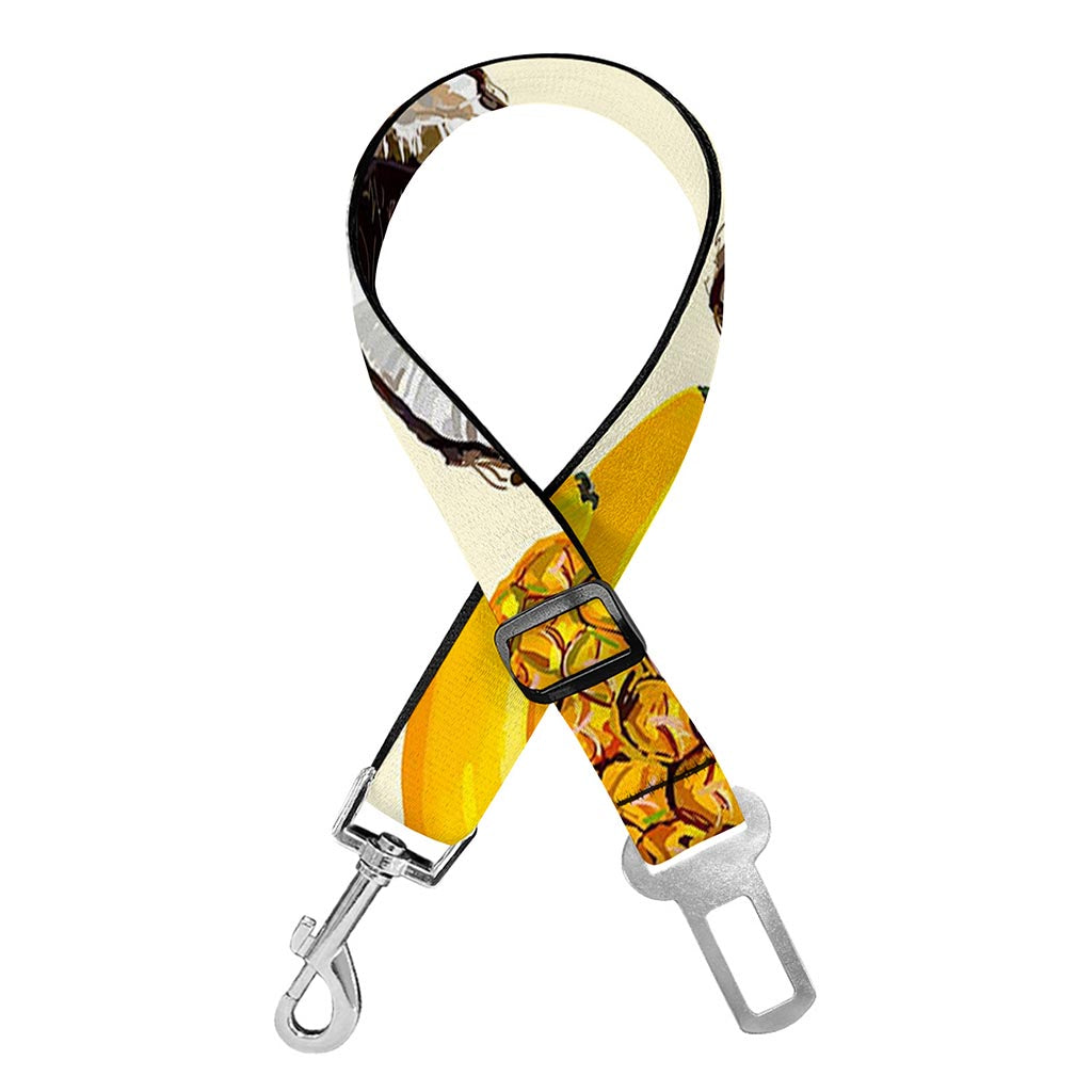 Tropical Fruits Pattern Print Dog Seat Belt