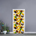 Tropical Fruits Pattern Print Door Sticker