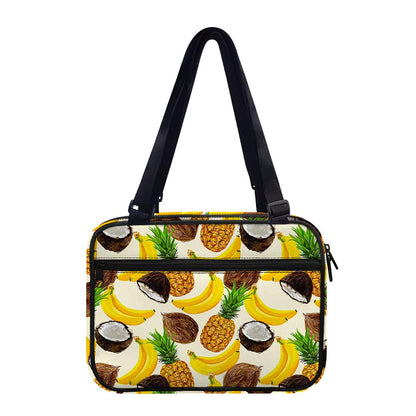 Tropical Fruits Pattern Print Double Strap Bible Bag