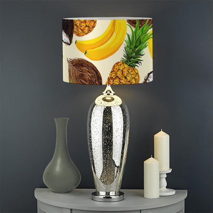 Tropical Fruits Pattern Print Drum Lamp Shade