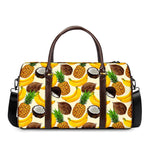 Tropical Fruits Pattern Print Duffle Bag