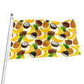 Tropical Fruits Pattern Print Flag