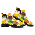 Tropical Fruits Pattern Print Flat Ankle Boots