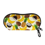 Tropical Fruits Pattern Print Glasses Case