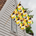 Tropical Fruits Pattern Print House Flag