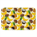 Tropical Fruits Pattern Print Indoor Door Mat