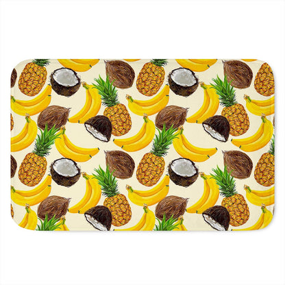 Tropical Fruits Pattern Print Indoor Door Mat