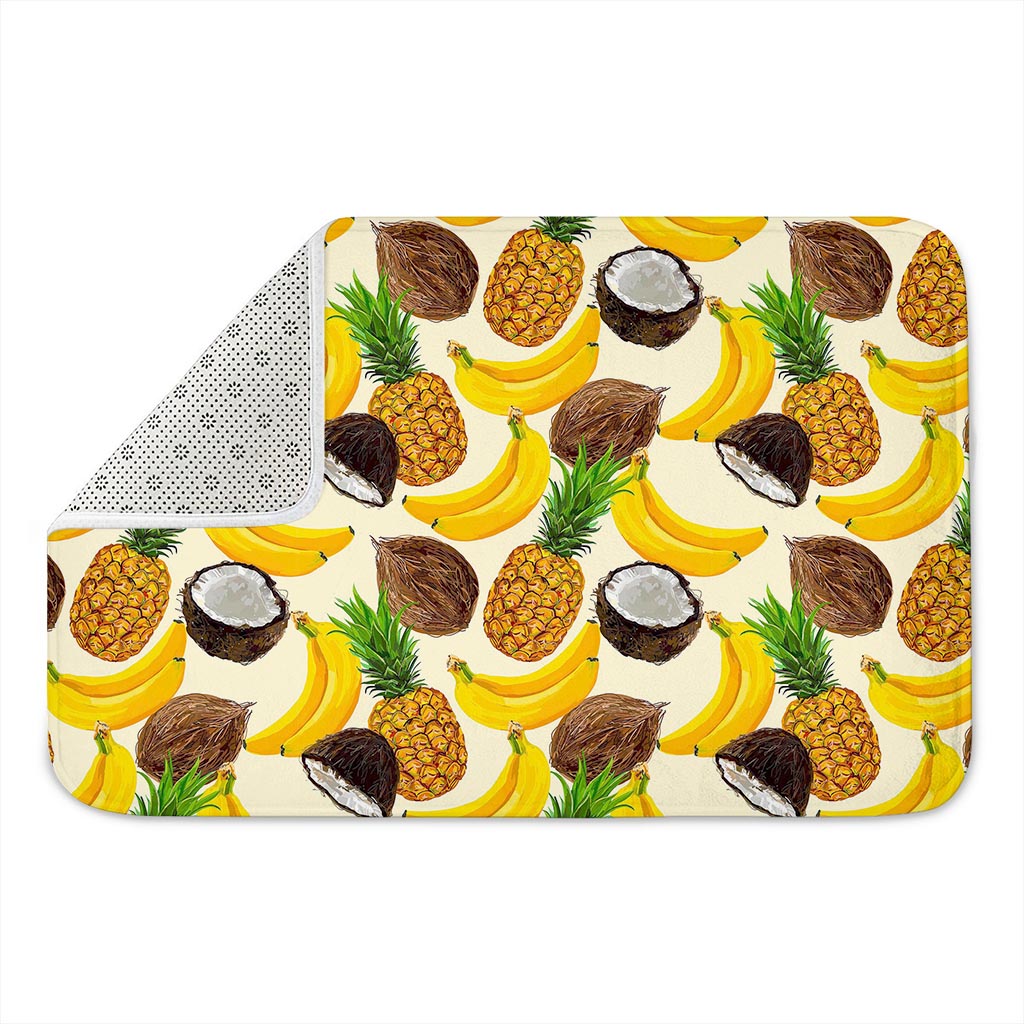 Tropical Fruits Pattern Print Indoor Door Mat