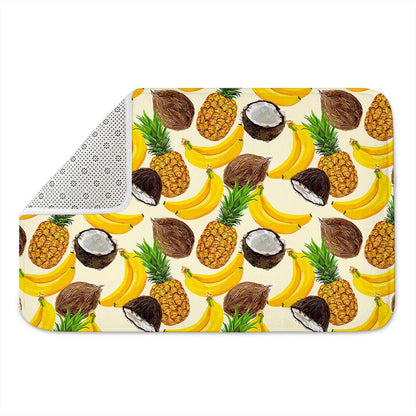 Tropical Fruits Pattern Print Indoor Door Mat
