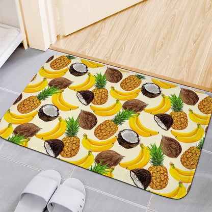 Tropical Fruits Pattern Print Indoor Door Mat