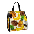 Tropical Fruits Pattern Print Insulated Lunch Tote