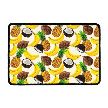Tropical Fruits Pattern Print Kitchen Mat
