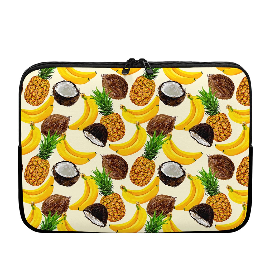 Tropical Fruits Pattern Print Laptop Sleeve