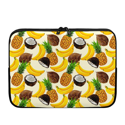 Tropical Fruits Pattern Print Laptop Sleeve