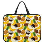Tropical Fruits Pattern Print Laptop Sleeve With Handle