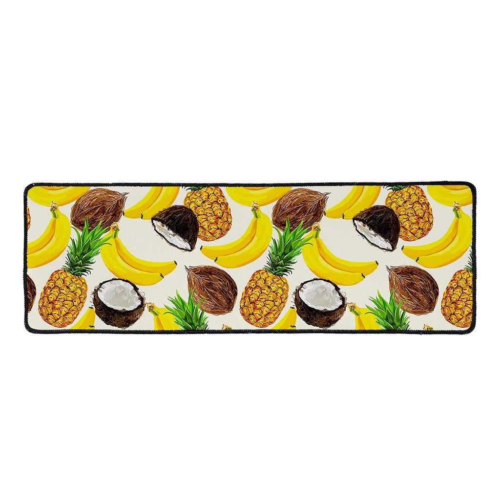 Tropical Fruits Pattern Print Long Kitchen Mat