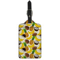 Tropical Fruits Pattern Print Luggage Tag