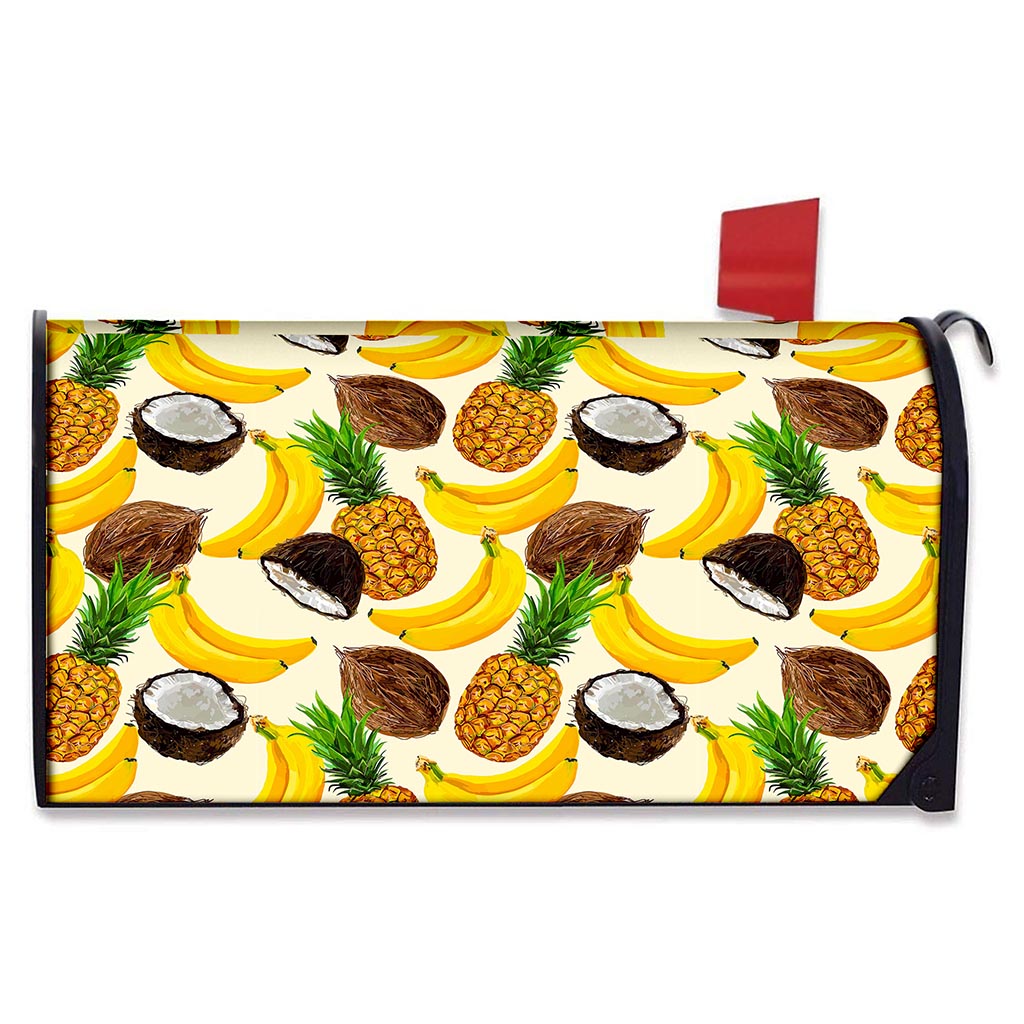 Tropical Fruits Pattern Print Mailbox Cover