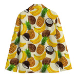 Tropical Fruits Pattern Print Men's Blazer