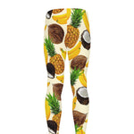 Tropical Fruits Pattern Print Men's leggings