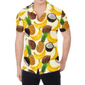 Tropical Fruits Pattern Print Men's Shirt