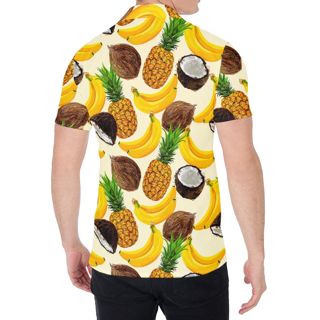 Tropical Fruits Pattern Print Men's Shirt