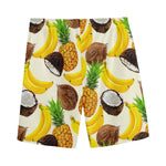 Tropical Fruits Pattern Print Men's Sports Shorts